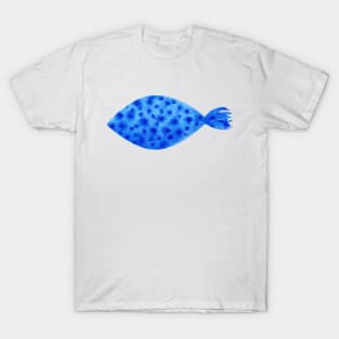 Blue watercolor fish T-Shirt